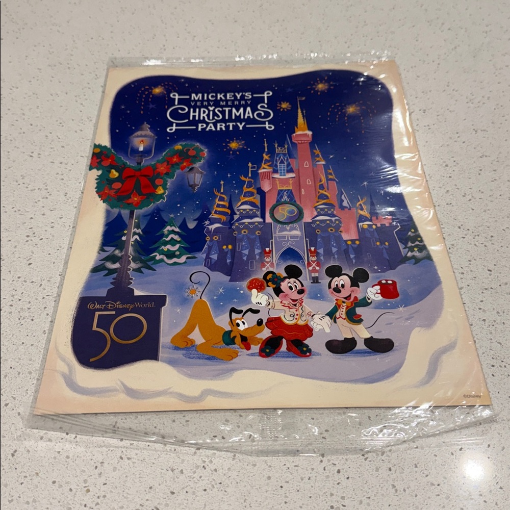 Disney Mickey’s Very Merry Christmas Party Poster – 50th Anniversary